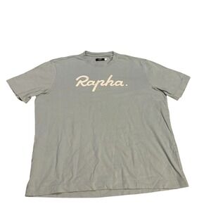 Rapha Logo T Shirt Mens Large Blue Gray Cotton Casual Cycling Tee